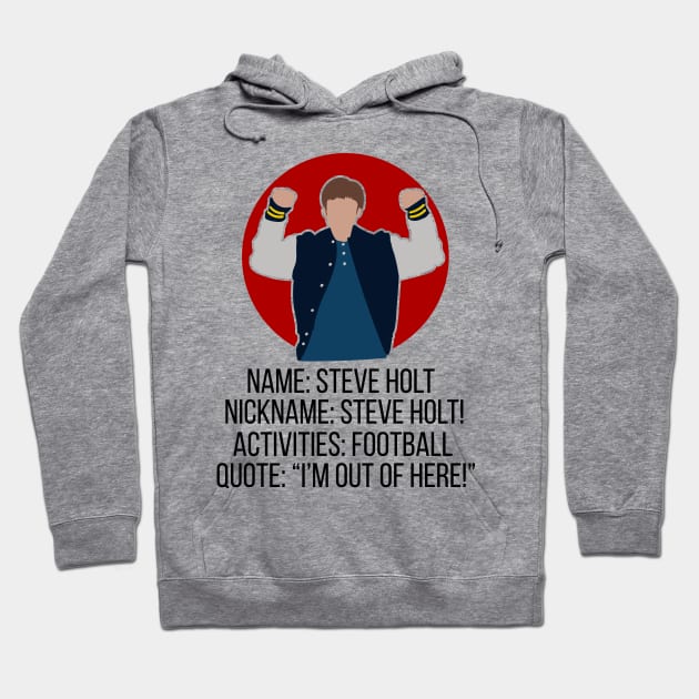 Steve Holt Football Hoodie by Meta Cortex